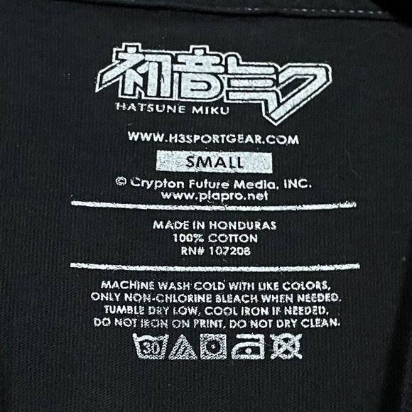 Hatsune Miku Anime Pictographic Tie-dye T-shirts size Small - Picture 2 of 4